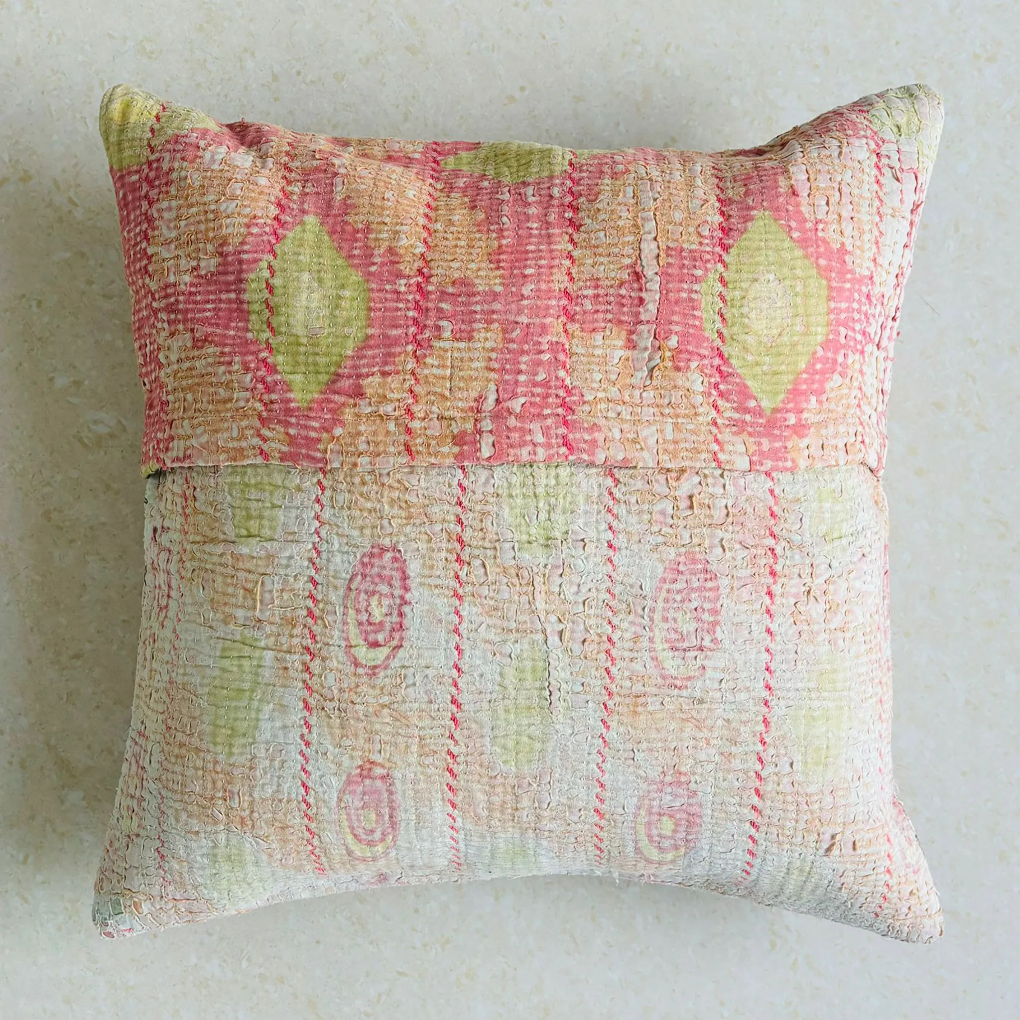 Sundar Embroidery Silk Cushion- 017