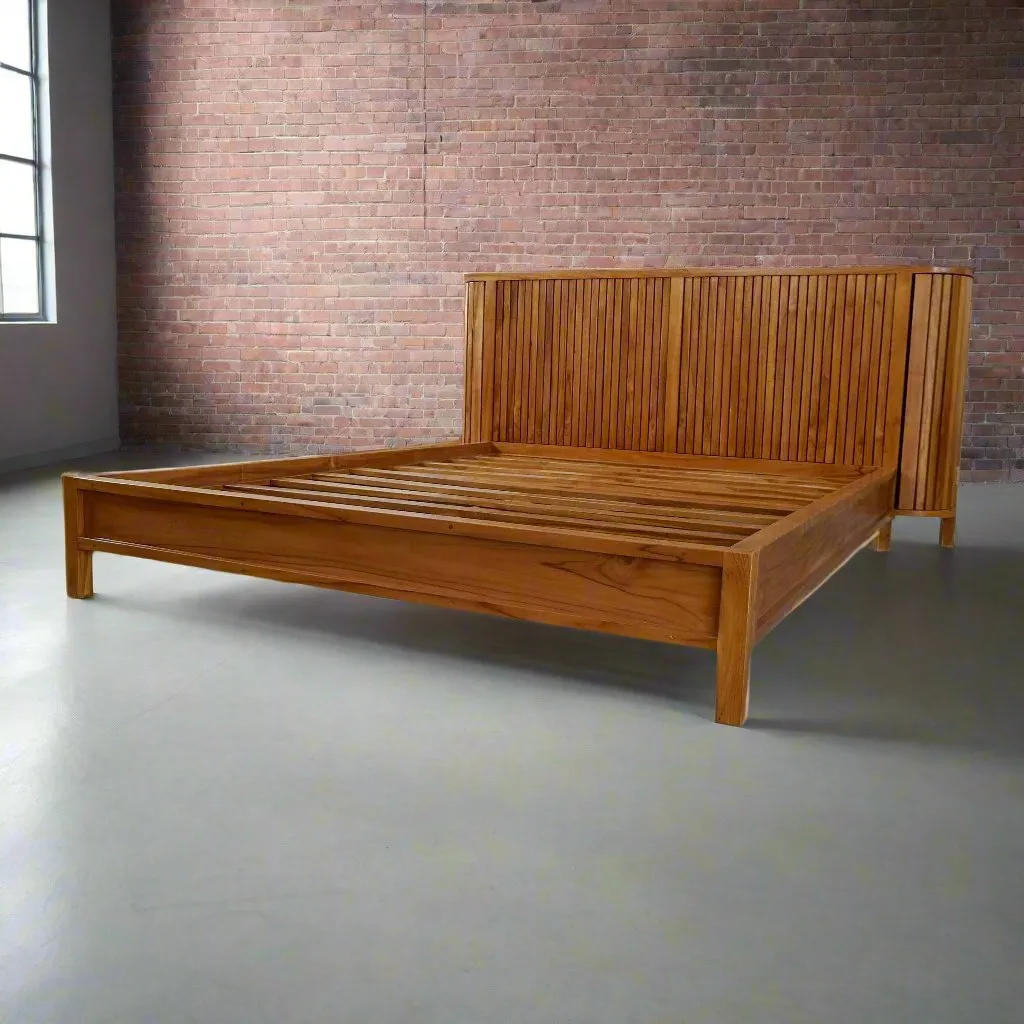 Sydney Bookend Wood Bed Frame
