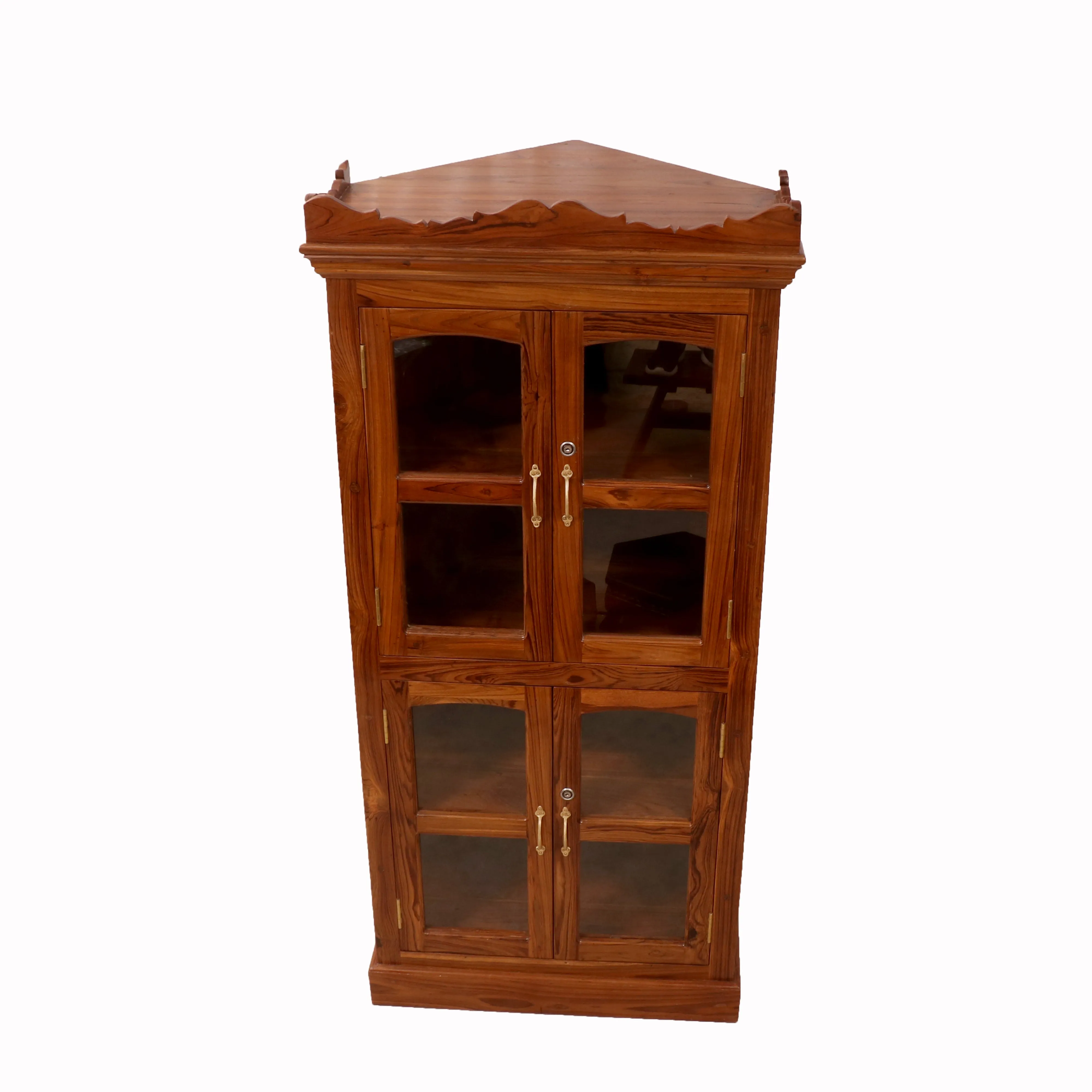 Teak Corner Cabinet