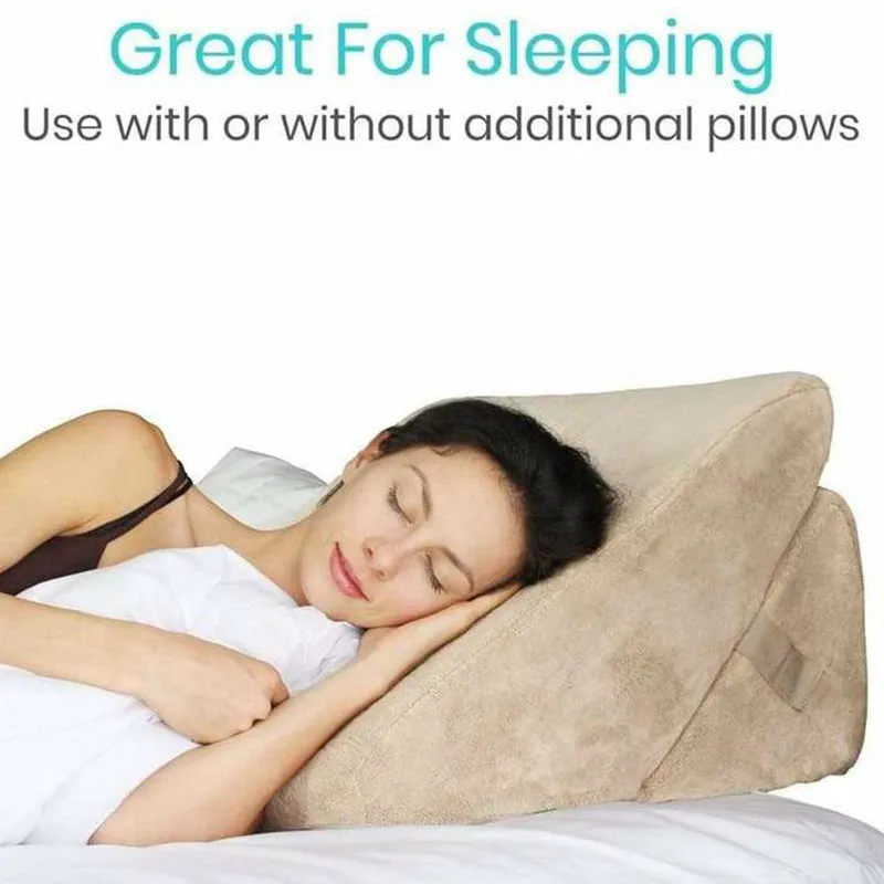 Vive Health Xtra-Comfort Foldable Bed Wedge with Washable Cover