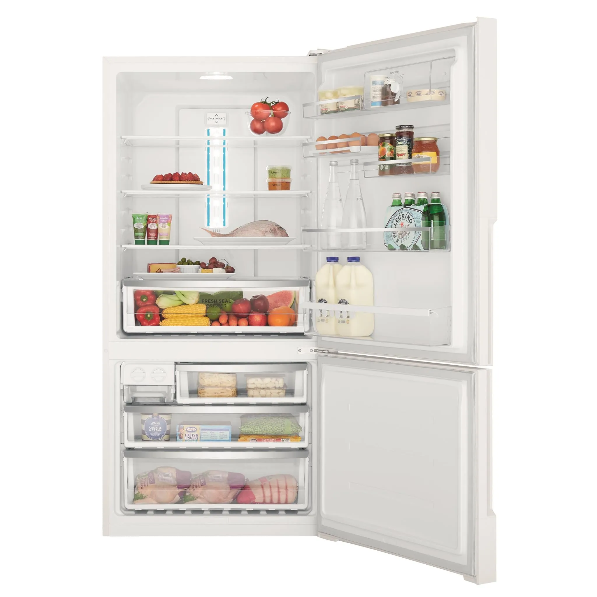 Westinghouse WBE5300WC-R 496L Bottom Mount Fridge (White) [Right]