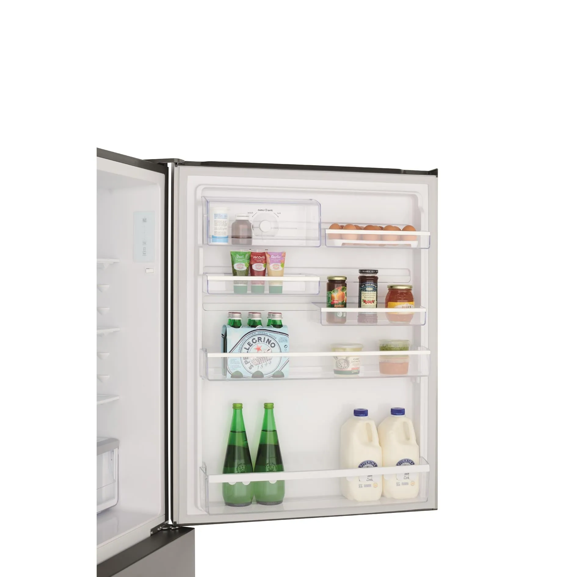 Westinghouse WBE5304BC-R 496L Bottom Mount Fridge (Dark Stainless Steel) [Right]